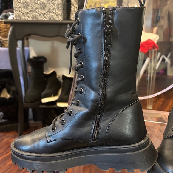 Primark Tall Combat Boots with Platform Sole - Picture 7 of 8